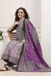 Purple Cotton Printed Anarkali Suit Set image number 0