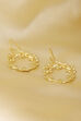 Gold Textured Earrings image number 2