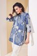 Mustard Cotton A Line Kurta image number 2