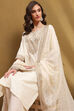 Orange Silk Embroidered Festive Straight Suit Set image number 7
