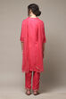Lime Green Rayon Straight Kurta Regular Pant Suit Set image number 4