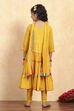 Green Cotton Tiered Solid Suit Set image number 4