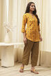 Yellow Art Silk Straight 2 Piece Set image number 5