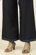 Blue Pashmina Machine Embroidery Unstitched Suit Set image number 3