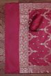 Turquoise Cotton Printed Embroidered Unstitched Suit Set image number 3