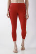 Camel Cotton Lycra Leggings image number 4