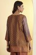 Blue Viscose Blend Straight Kurta image number 4