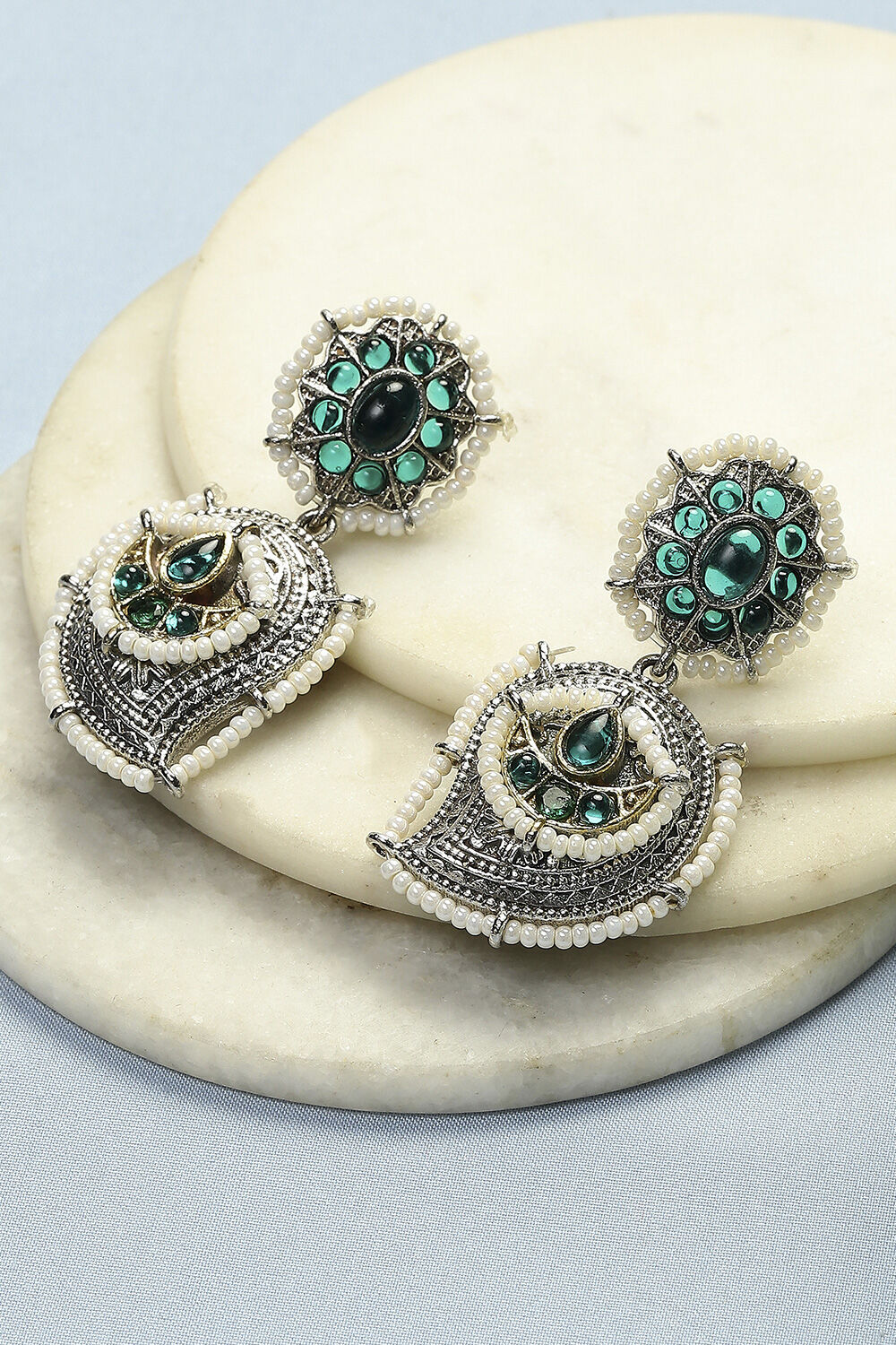 Green Alloy Drop & Danglers image number 0