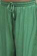 Green Viscose Blend Gathered A-line Festive Kurta Set image number 2