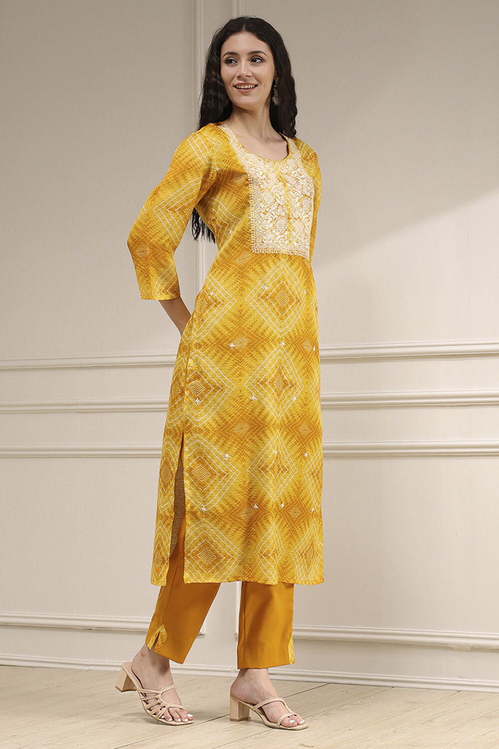 Pink Cotton Machine Embroidered Unstitched Suit Set image number 6