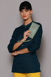 Black Cotton Blend Solid Churidar image number 6