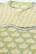 Blue Cotton Screen Printed Unstitched Suit Set image number 2