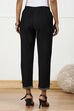 Black Art Silk Pants image number 5