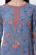 Yellow Art Silk Straight Printed Kurti image number 1