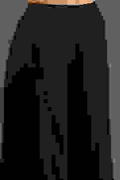 Rohit Bal Black Silk Chanderi Floral Printed Gathered Co-ord Set image number 2