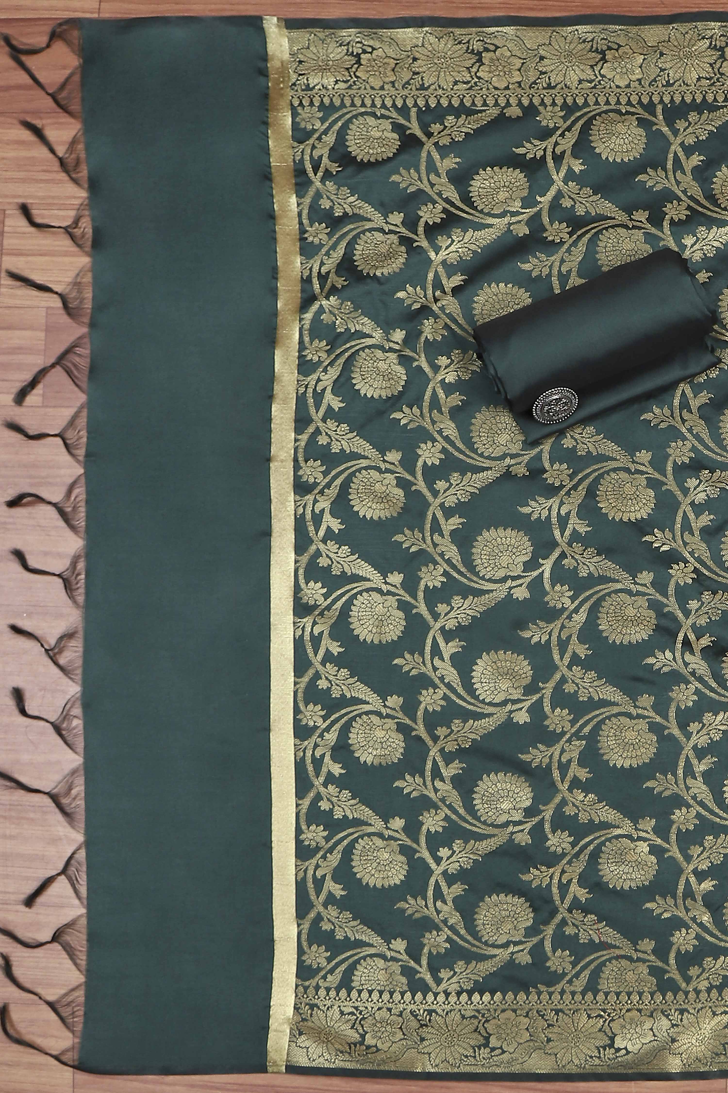 Pink Silk Unstitched Suit Set image number 3