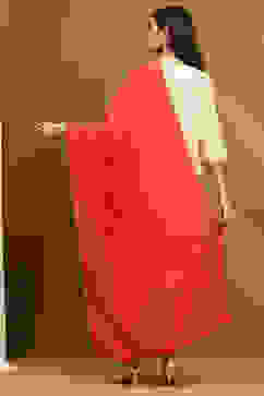 Pink Polyester Dupatta image number 3