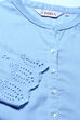 Black Cotton Flax Solid Kurti image number 1