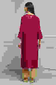 Pink Viscose Rayon Straight Dyed Kurta image number 3