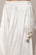 Pastel Blue Cotton Anarkali Kurta Sharara Suit Set image number 2