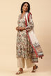 Ecru Straight Modal Straight Kurta Palazzo Suit Set image number 4
