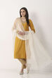 Off White Art Silk Dupatta image number 0