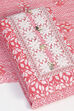 Blue Cotton Unstitched Suit Set image number 6