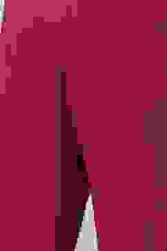 Wine Solid LIVA Straight Kurta Regular Pant Suit Set image number 2