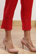 Red Cotton Solid Pant image number 6