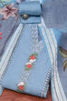 Green Silk Blend Unstitched Suit Set image number 0