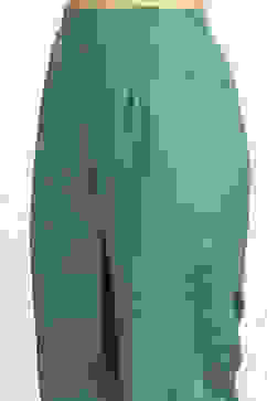 Blue Chanderi Floral Printed Unstitched Suit Set image number 8