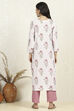 Blue Cotton Unstitched Suit Set image number 5