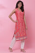 Indigo Cotton Printed Short Kurti image number 3