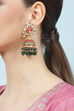 Red Green Meenakari Jhumkas image number 1