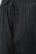 Black Cotton Anarkali Kurta Churidar Suit Set image number 3