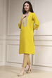 Fuchsia Cotton Straight Solid Kurta image number 2