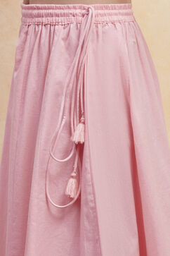 Pink Cotton Straight Suit Set image number 2