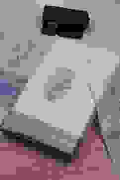 Blue Cotton Jamdani Unstitched Suit Set image number 0