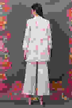 Rohit Bal Off White Viscose Co-ord Set image number 4