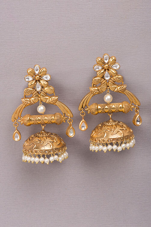 Gold Chandelier Earrings image number 0