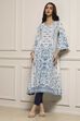 White Cotton Straight Kurta image number 0
