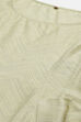 Light Yellow Double Layered Kurta Slim Pant Suit Set image number 3