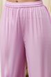 Pink Cotton Schiffli Straight Suit Set image number 2