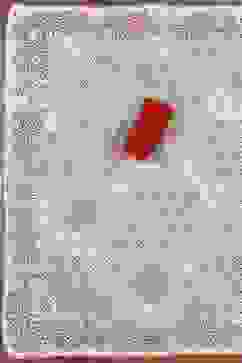 Red Cotton Printed Embroidered Unstitched Suit Set image number 3