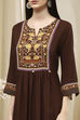 Brown Rayon Viscose Narrow Suit Set image number 1