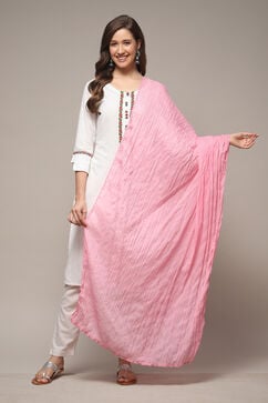 Pink Cotton Dupatta image number 0