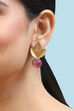 Red Brass Earrings image number 1