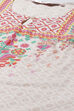Cream Cotton Straight Printed Kurta image number 1