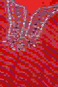 Red Viscose Straight Suit set image number 1