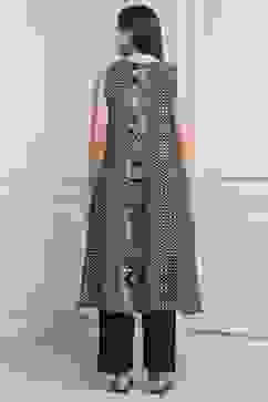 Black Cotton Anarkali Suit Set image number 4